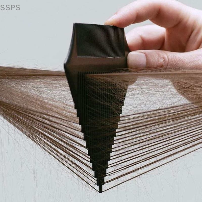[SSPS] Pente De Dupla Face Destaques Cabeleireiro Tintura De Ponta De Escova Triangular Dentes Densos Suprimentos De Cabelo FAH