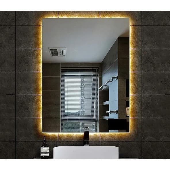 Espelho Com Led Luz a Pilha, Sem Fio, Luz quente e luz fria, Espelho de Led Maquiagem