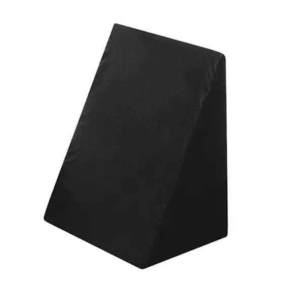 Travesseiro Triangular Preto Encosto Ortopédico Pós Cirúrgico Com Capa