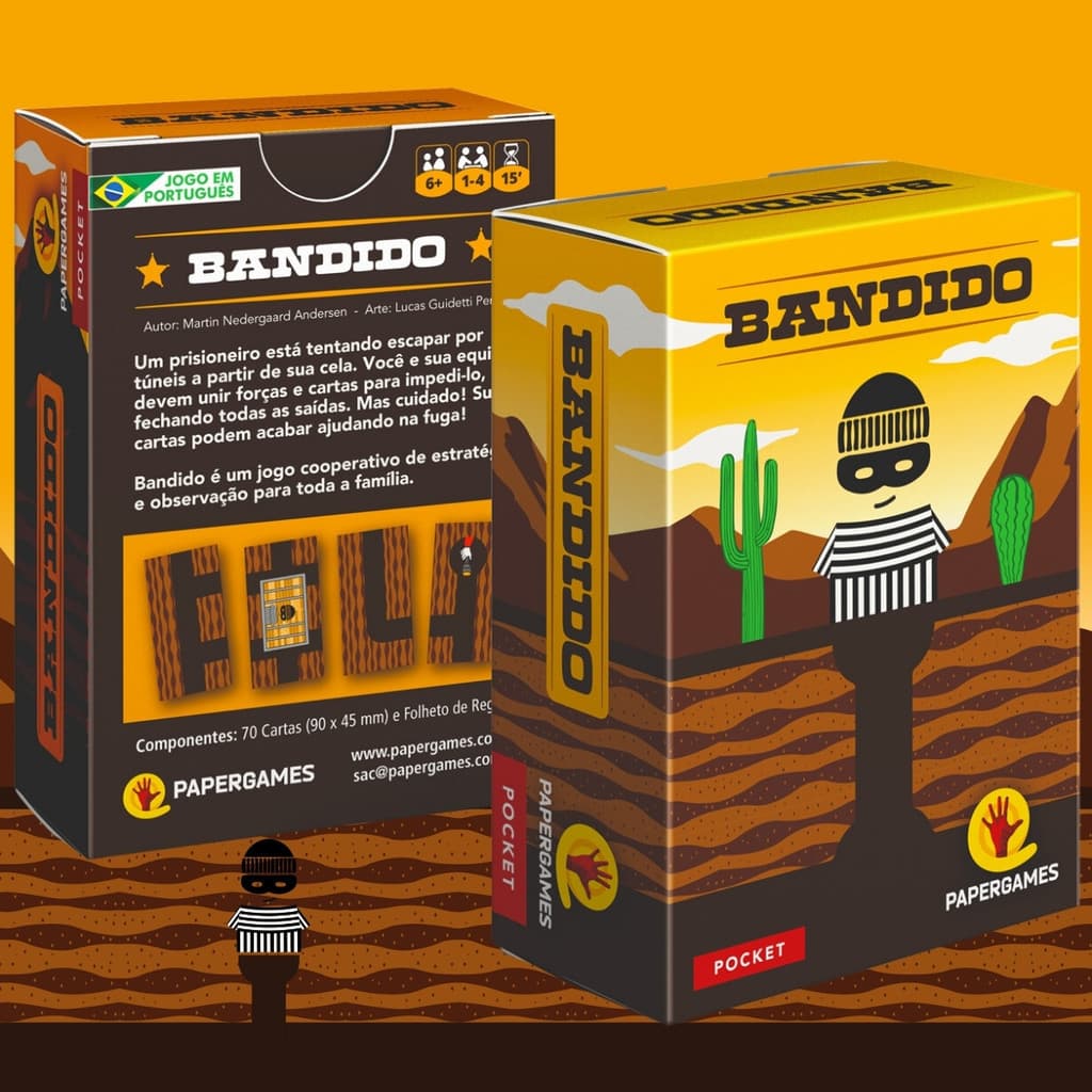 Jogo Cartas Bandido Mesa Tabuleiro Baralho Desafio Aventura Jogos Rapidos Tabuleiro Amigos Férias