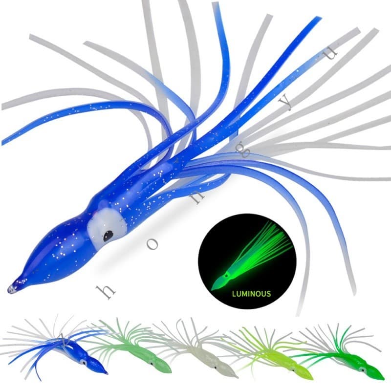 Isca Luminosa de Polvo Lula Macia Isca Artificial Mini Software de Cor Biônica Falsa Isca de Pesca no Mar de Lula