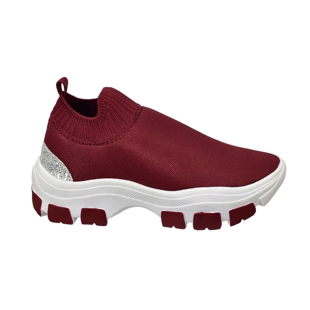 Sapato Feminino Tenis Meia Plataforma Casual