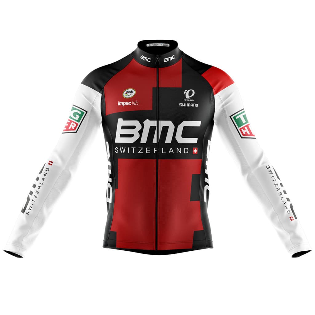 Camisa BMC Manga Longa Zíper Full Fitness Dry Fit Decole