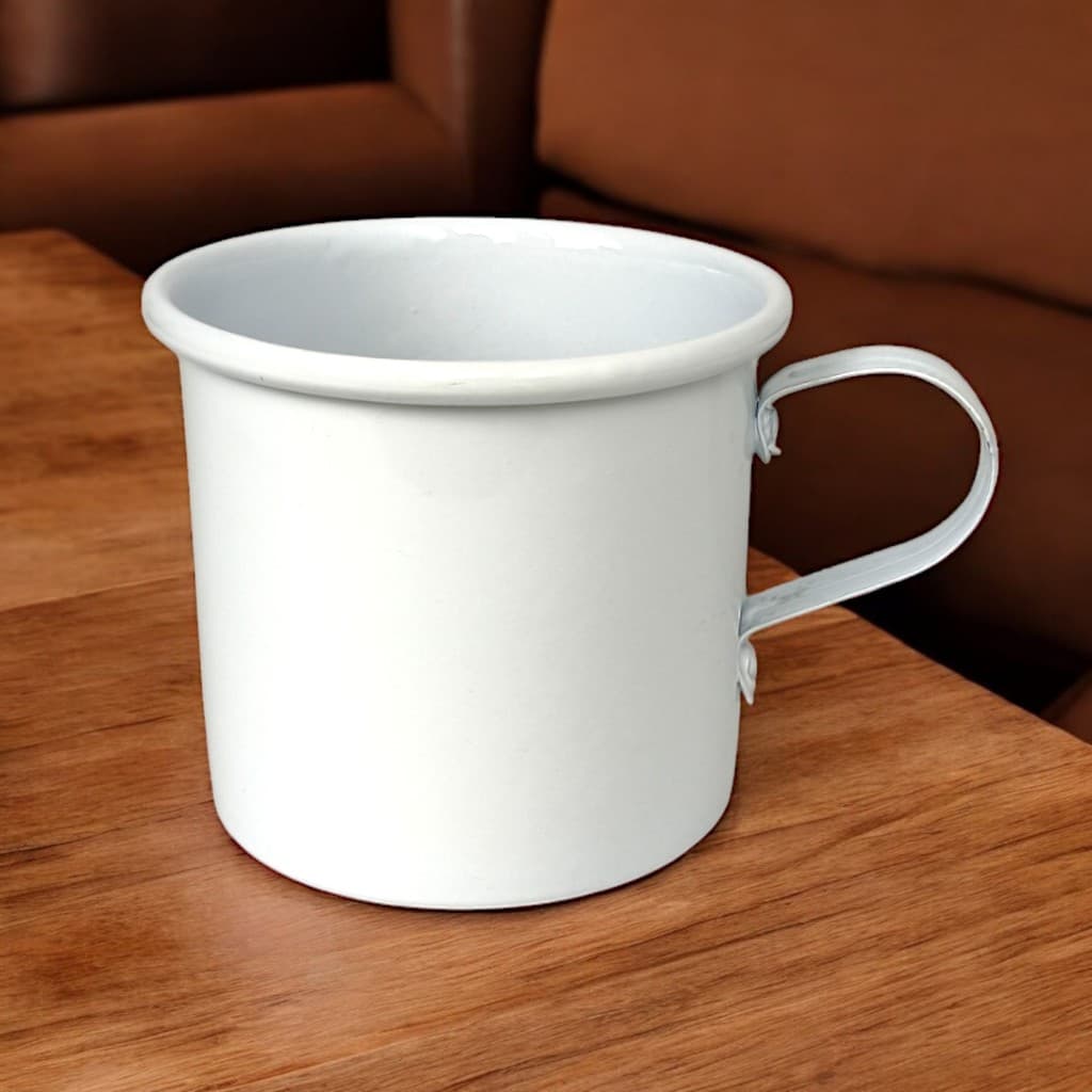 Caneca Copo Moscow Mule Alumínio Cor Branco 350ml