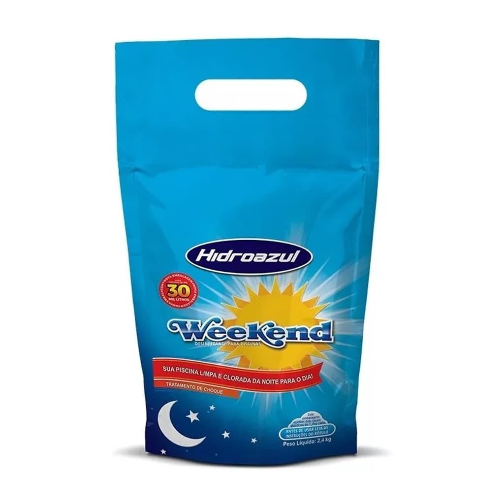 Weekend 2,4 Kg Produto Para Piscinas Verdes - Hidroazul