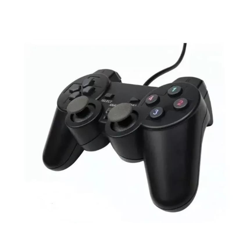 Controle Dualshock Com Fio- Vibração Usb Ps3 Playstation Pc