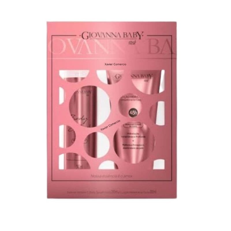 Kit Giovanna Baby Body Splash 260ml + Loção 200ml Rose Gold