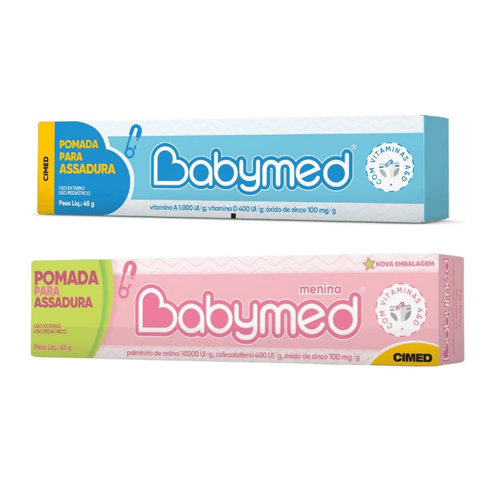 Pomada para Assaduras Babymed Diário 45g | Proteção e Cuidado Diário para o Bebê