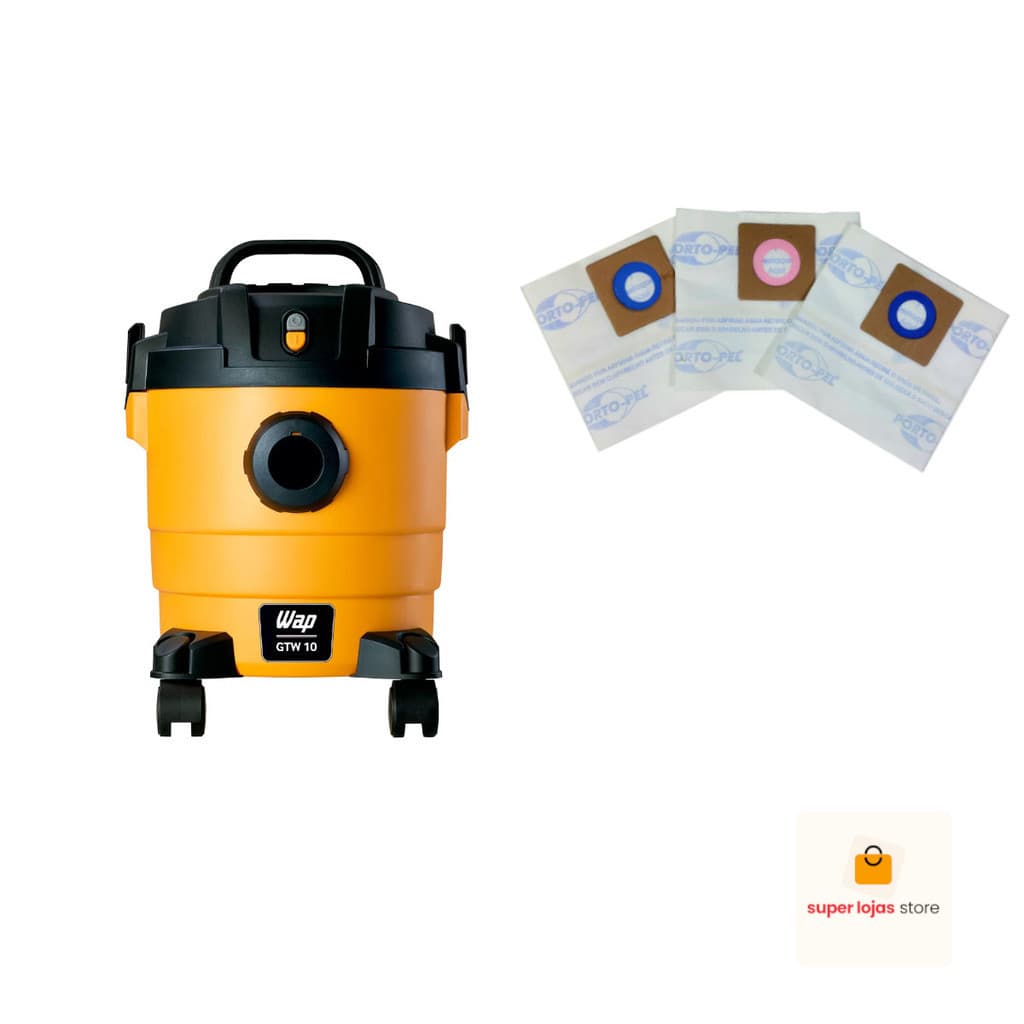 Saco aspirador GTW10 WAP Com 3 Unidades