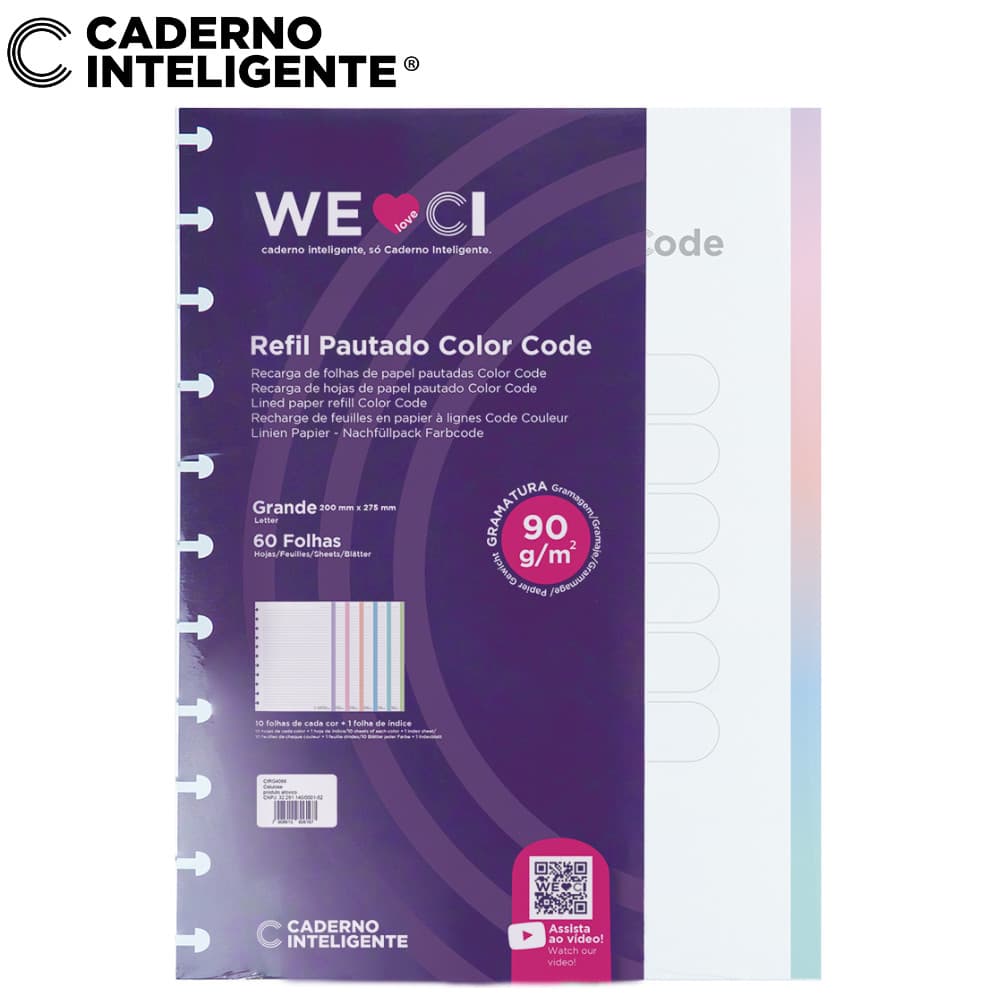Refil Colorcode Caderno Inteligente - Tamanho Grande