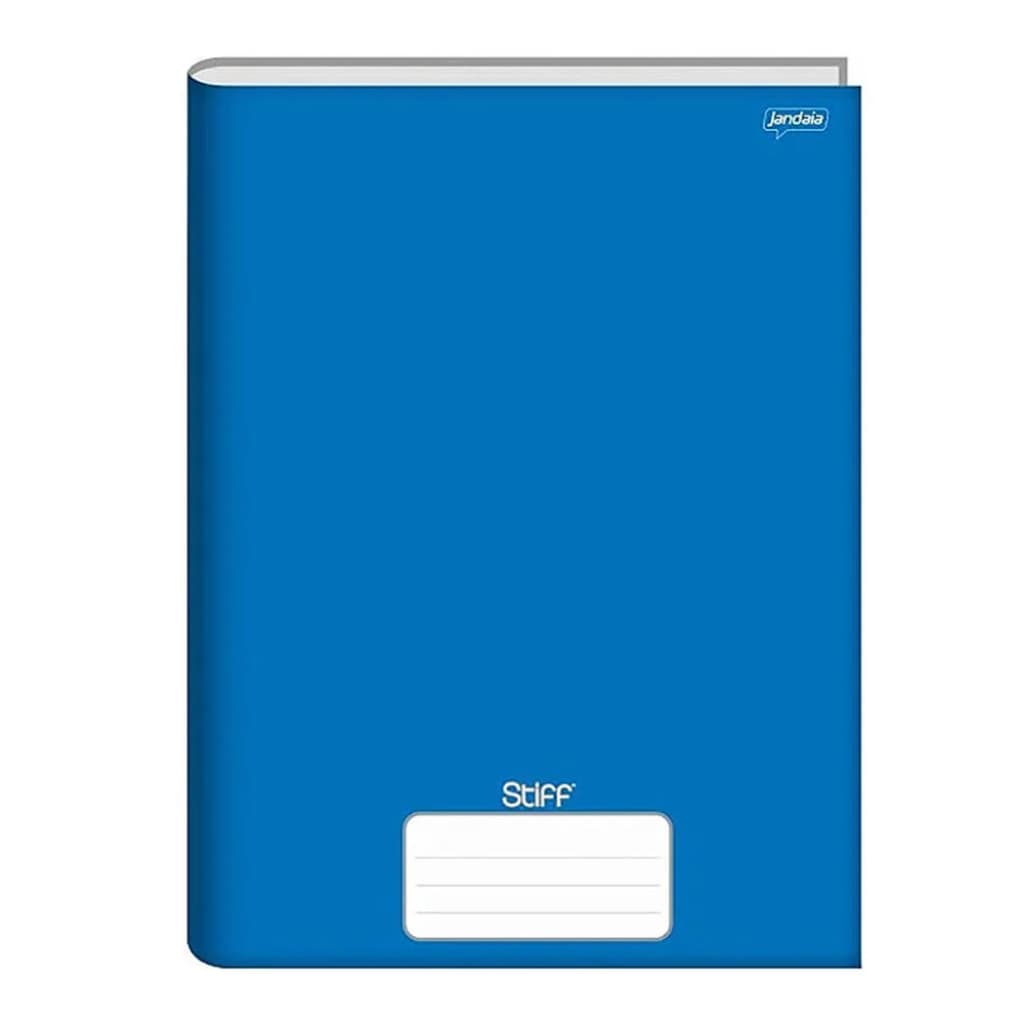 CADERNO BROCHURAO SEM PAUTA STIFF 96 FOLHAS AZUL CD. - JANDAIA - UNITÁRIO