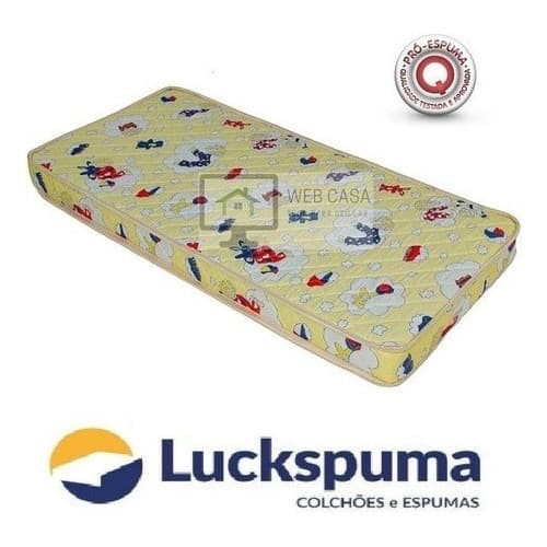 Colchão Berço Chiqueirinho 60x90 - LUCKSPUMA AMARELO