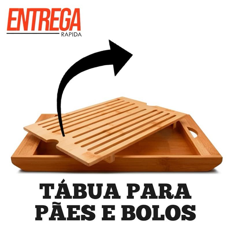 Tábua De Corte Migalheira De Pão Bolo Com Bandeja Em Bambu Artigos Para Cozinha Itens Achadinhos da Shopee Casa Baratinho Coisas Diferentes da Shopee