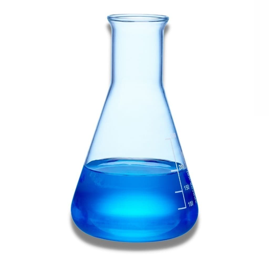 Frasco Erlenmeyer Boca Estreita Vidro Graduado - 5000ml