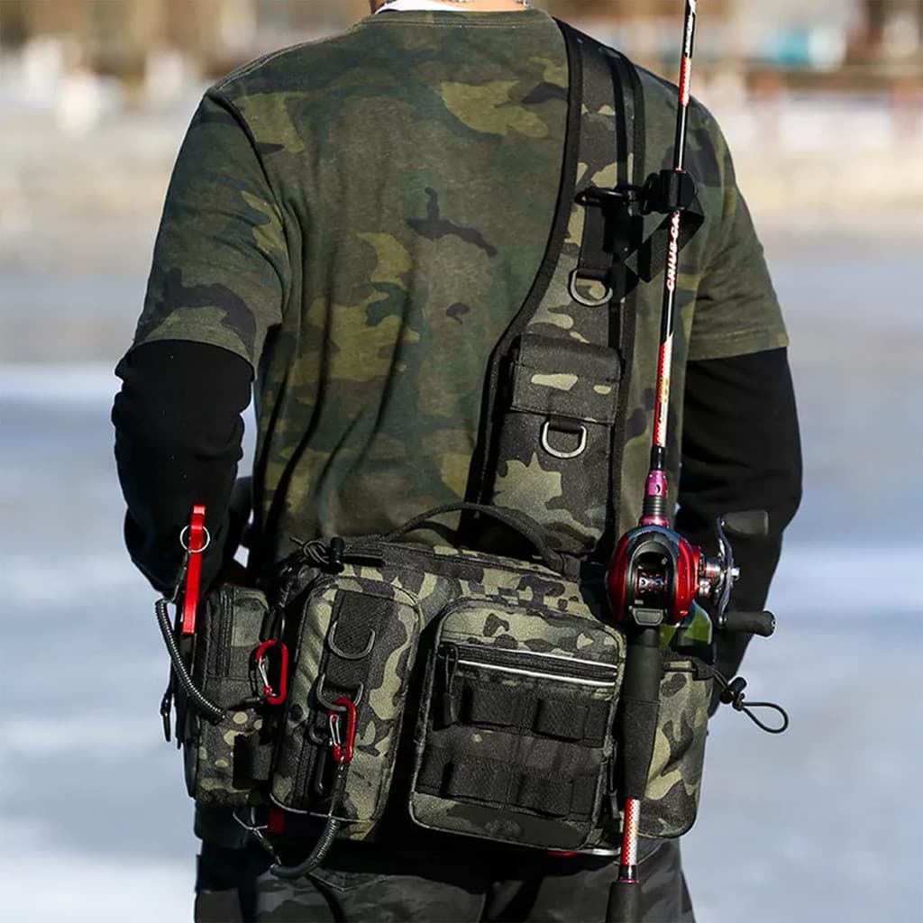 Pochete Bolsa Mochila Impermeável Para Pesca Crossbody Pronta Entrega alta qualidade