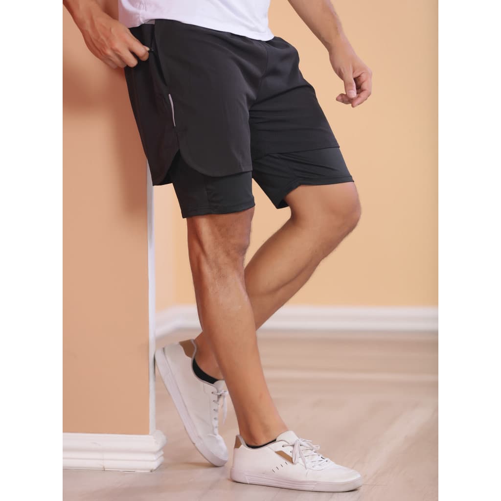 Shorts Bermudas Liso  Masculino Tactel Básico