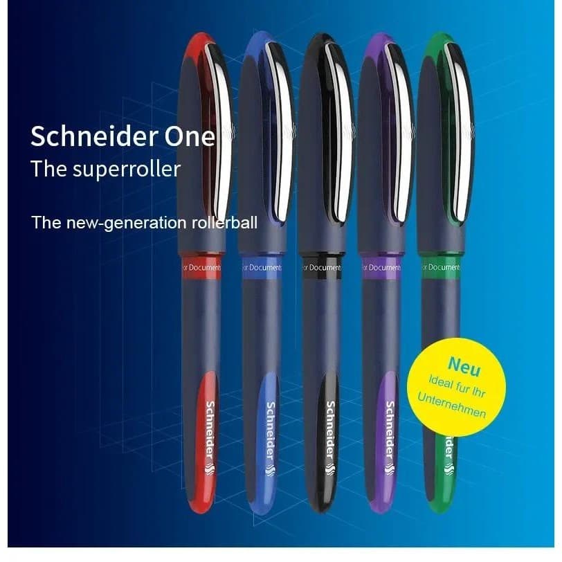 Schneider ONE Business Caneta De Sinalização Super Lisa Rollerball Líquida Reta 0,3/0,5/0,6mm Assinatura De Escritório