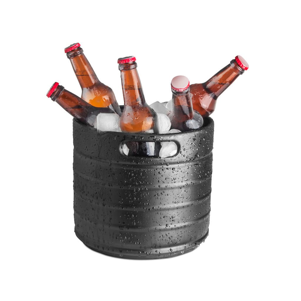Balde De Gelo Cerveja Preto Fosco Alumínio 7,4 Litros Original