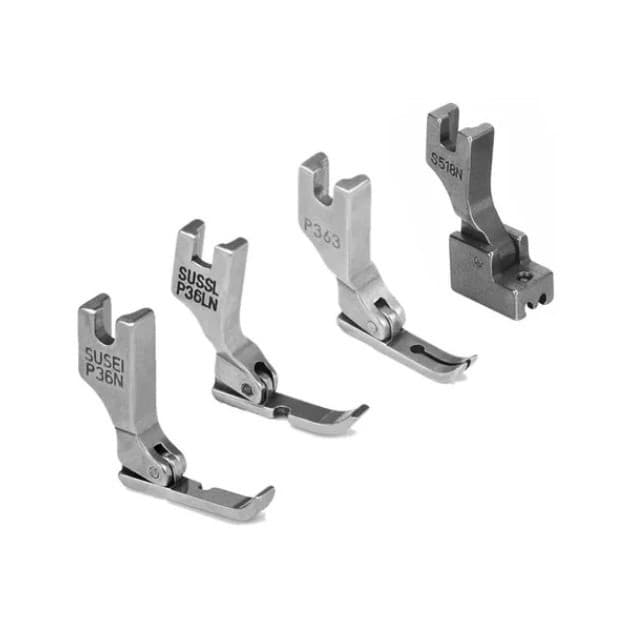Kit 4 Calcador Para Pregar Ziper Em Maquina Reta Industrial