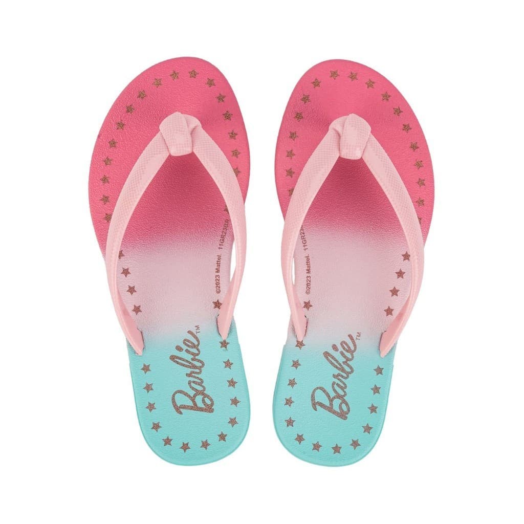 Chinelo Barbie Rasteira de Dedo Infantil Star Grendene 23038