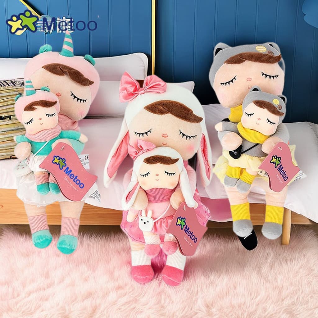 Boneco de Pelúcia Animal Angela Metoo Combinação Pai-Filho , Pingente De Brinquedos Fofinhos Para Crianças , Presentes