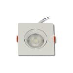 20 Spots Led 3w Quadrado Branco Quente Bivolt