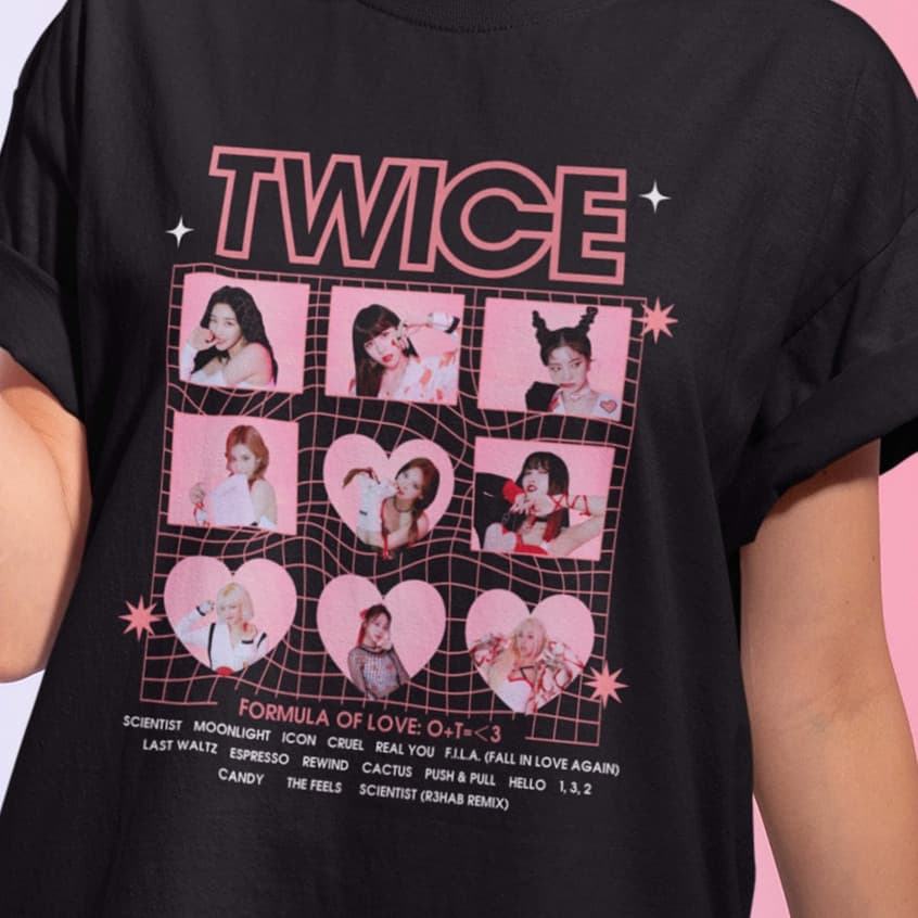 Camisa Camiseta Básica T-shirt Unissex Algodão Grupo Kpop Twice ! !!