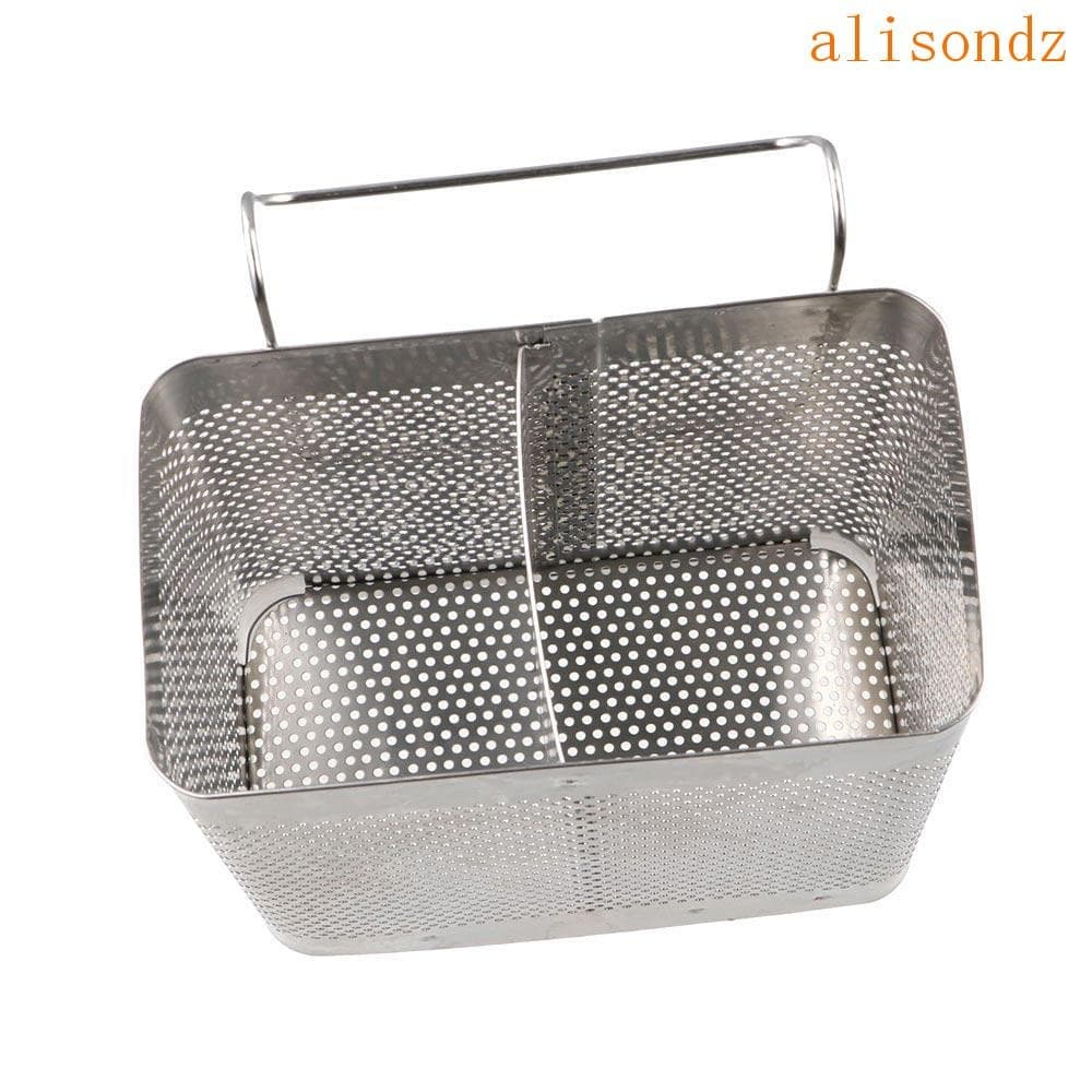 ALISOND1 Rack De Pauzinhos De Aço Inoxidável , Cesta De Secagem De Talheres Suspensa Prateada , Com Ganchos , Escorredor