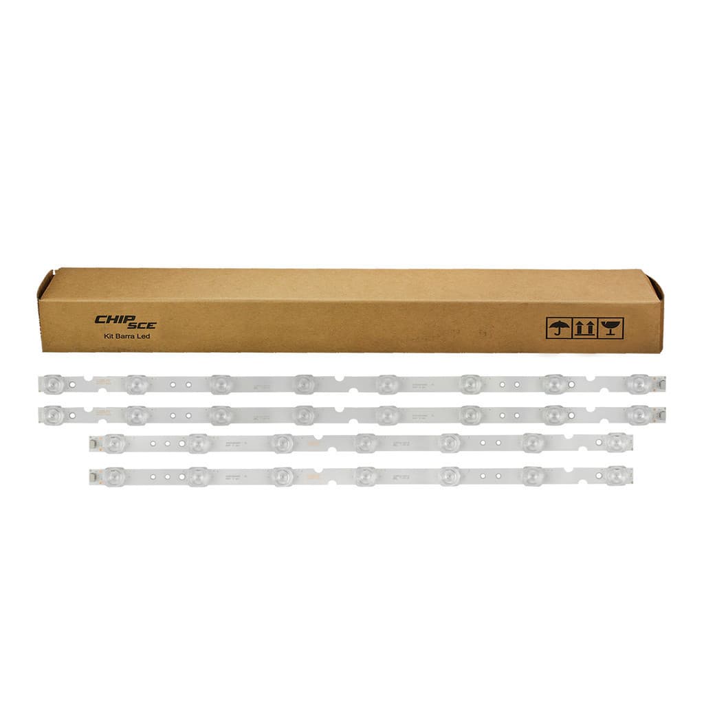 Kit 4 Barras Led Compatível TV TCL 55 Polegadas 55P65US / 55P8M / 55HR330M07B2 - Barras Novas c Nota