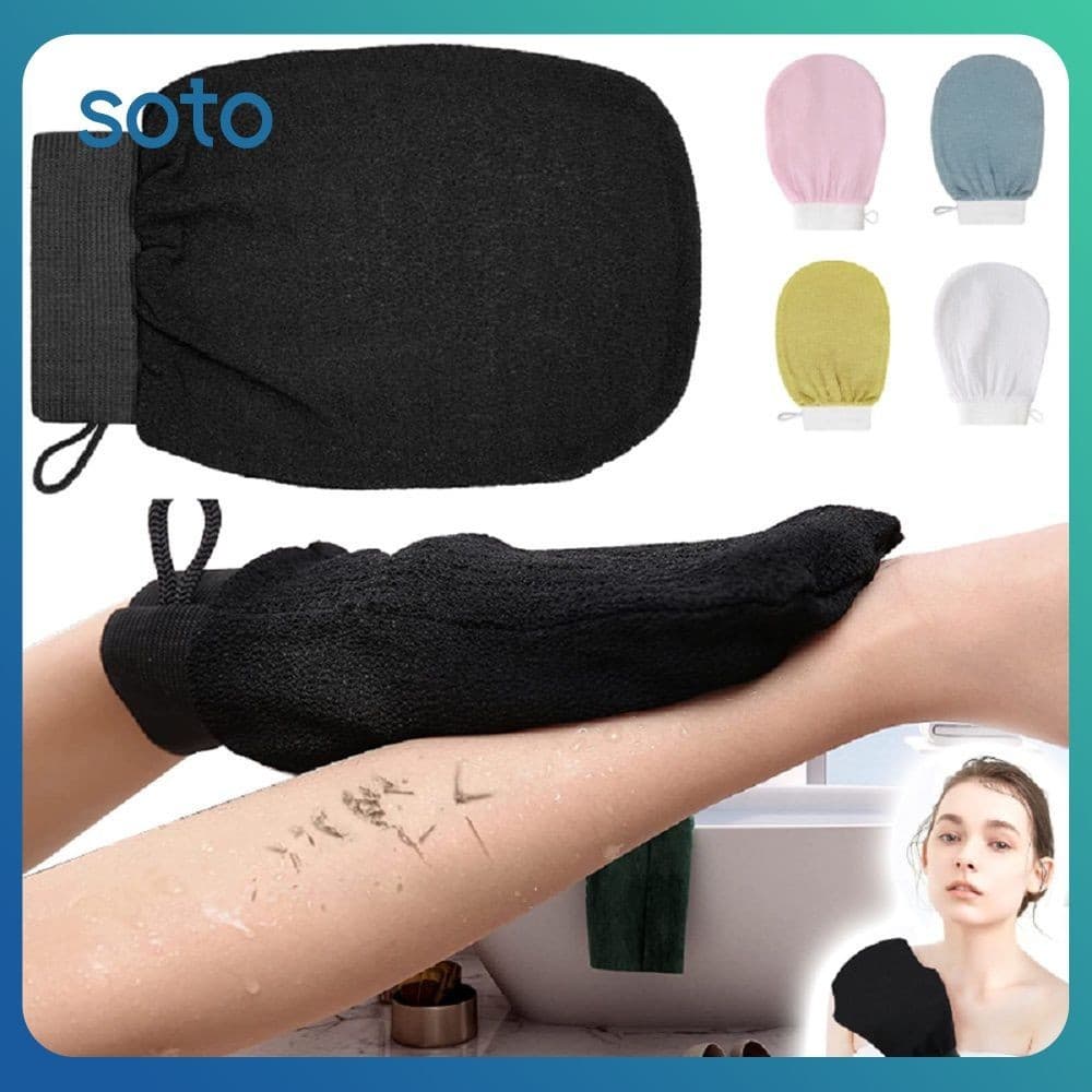Soto Esfoliante Luvas De Banho Esfrega Pele Morta Chuveiro Massagem Toalhas De Banho Toalhas De Limpeza Profunda Esfoliante Remoção De Bronzeado Luvas
