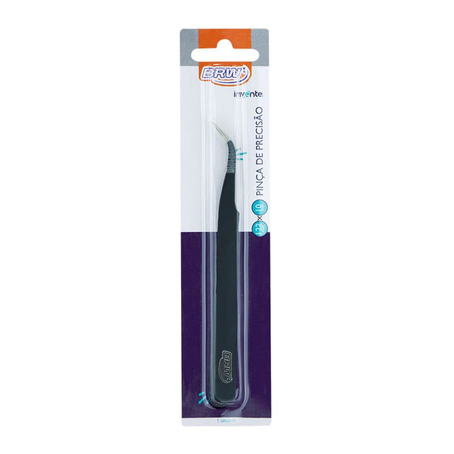 Pinça de Precisão Curva 12,2cm BRW