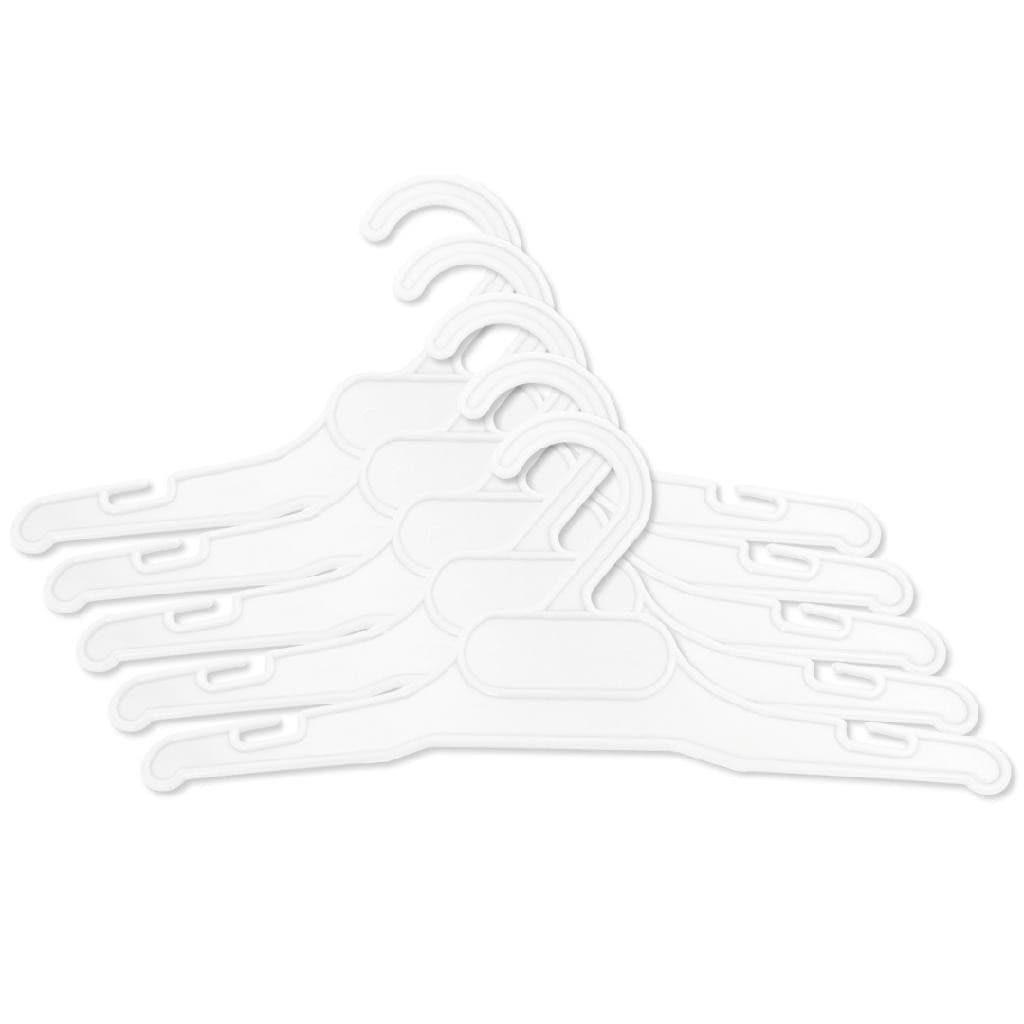 Cabides Brancos Unissex Para Loja De Roupa Infantil - 40 Uni