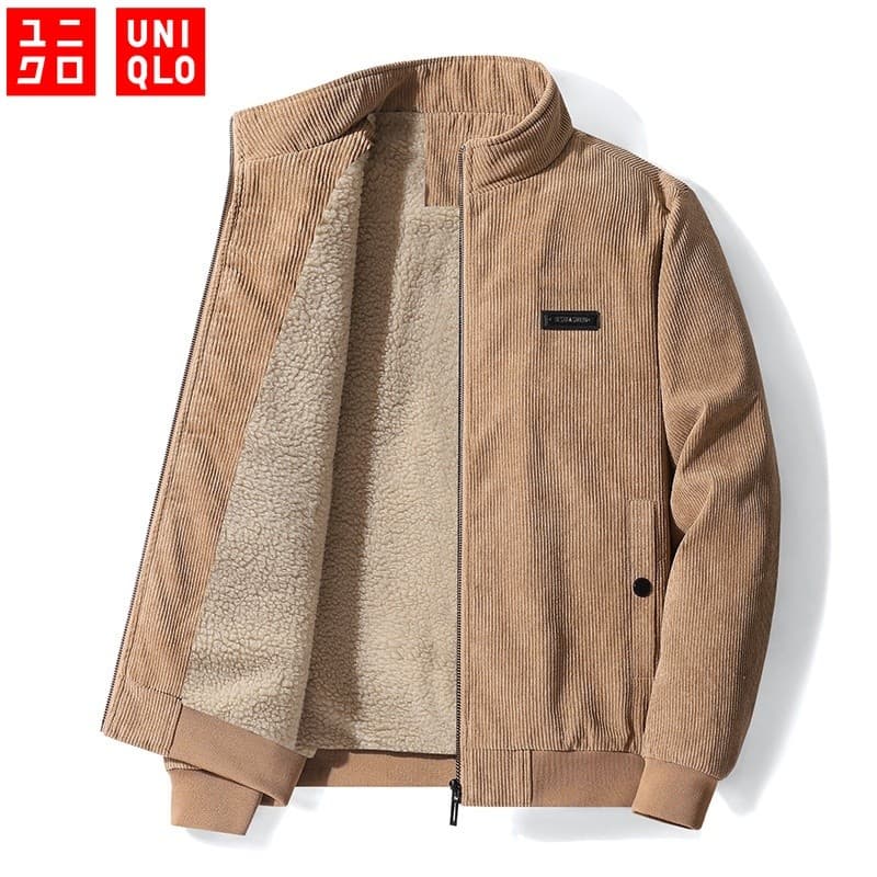 UNIQLO Jaqueta Bomber Casual Masculina De Alta Qualidade Ao Ar Livre Plus De Algodão