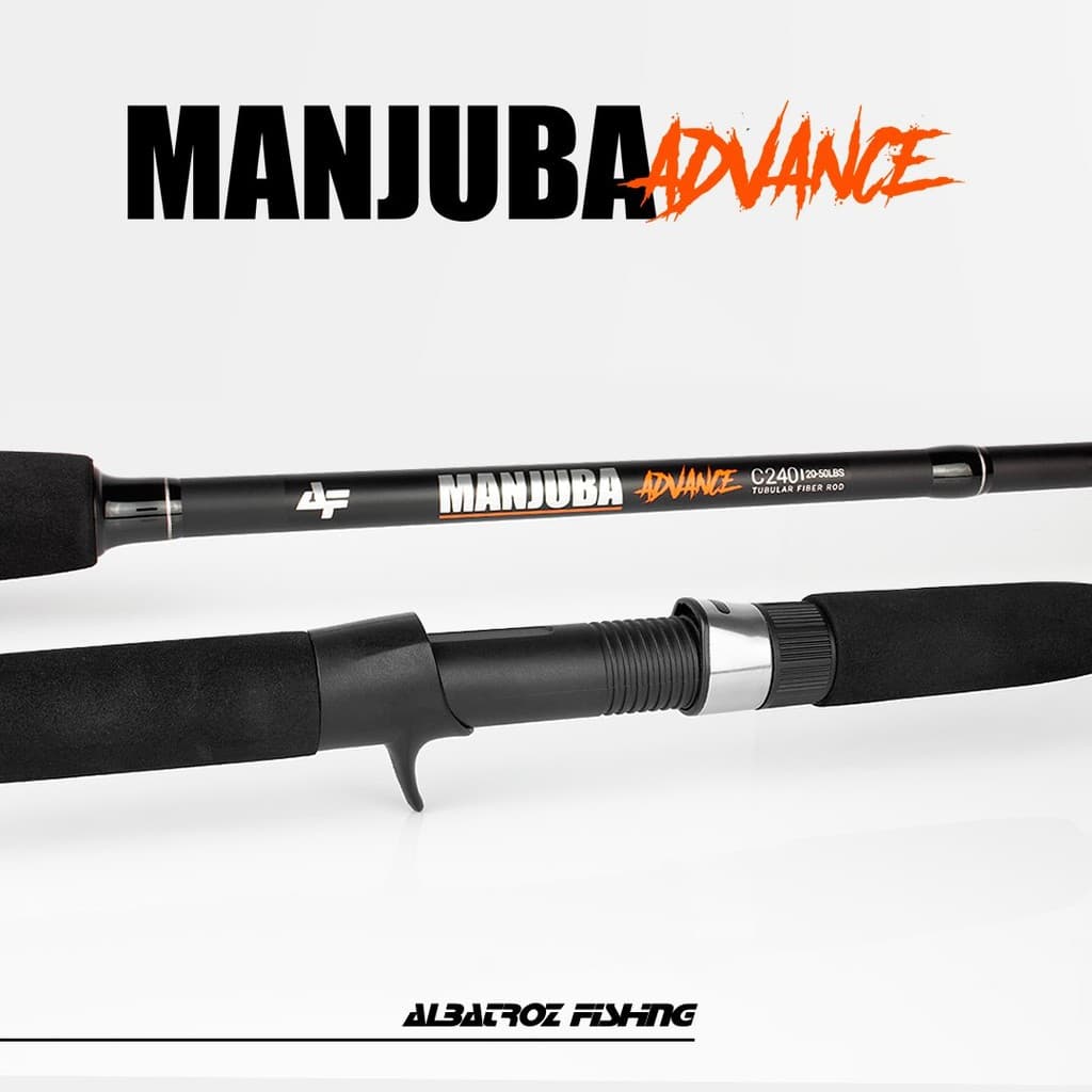 Vara Para Carretilha Manjuba Advance 50lbs Ação Rápida 2,10m e 2,40m Albatroz Fishing