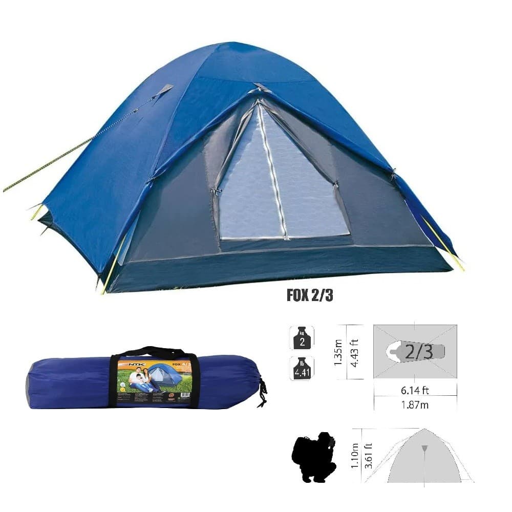 Barraca de Camping Fox 2 a 3 Pessoas NTK Iglu Desmontavel
