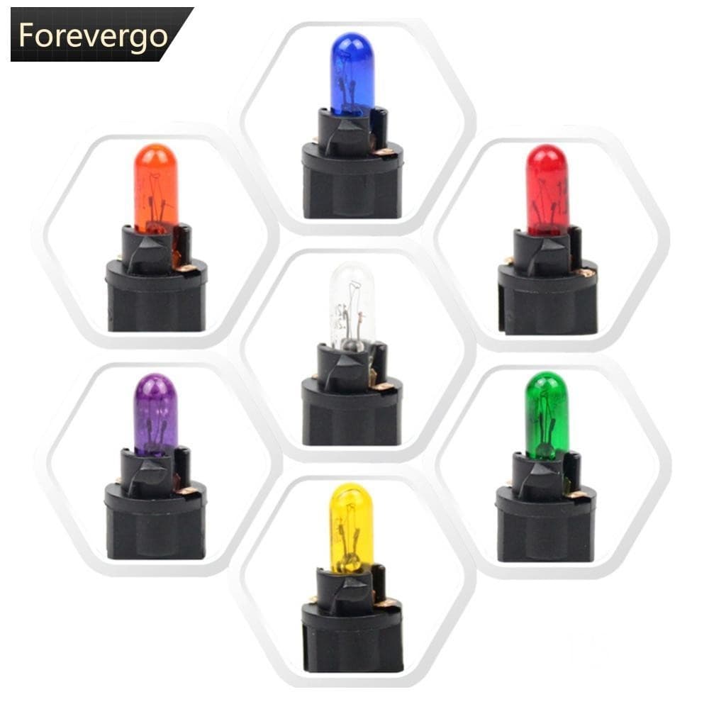 FOREVERGO 10Pcs T5 12v 1.2W SMD Lâmpada LED Para Carros Automóveis Diodo Emissor De Luz Painel De Instrumentos Lâmpadas Indicador De Interior De Carro P6U2
