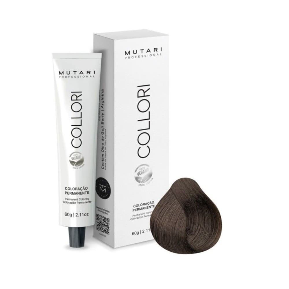 COLORAÇÃO PERMANENTE MUTARI 6.7 LOURO ESCURO MARROM 60G