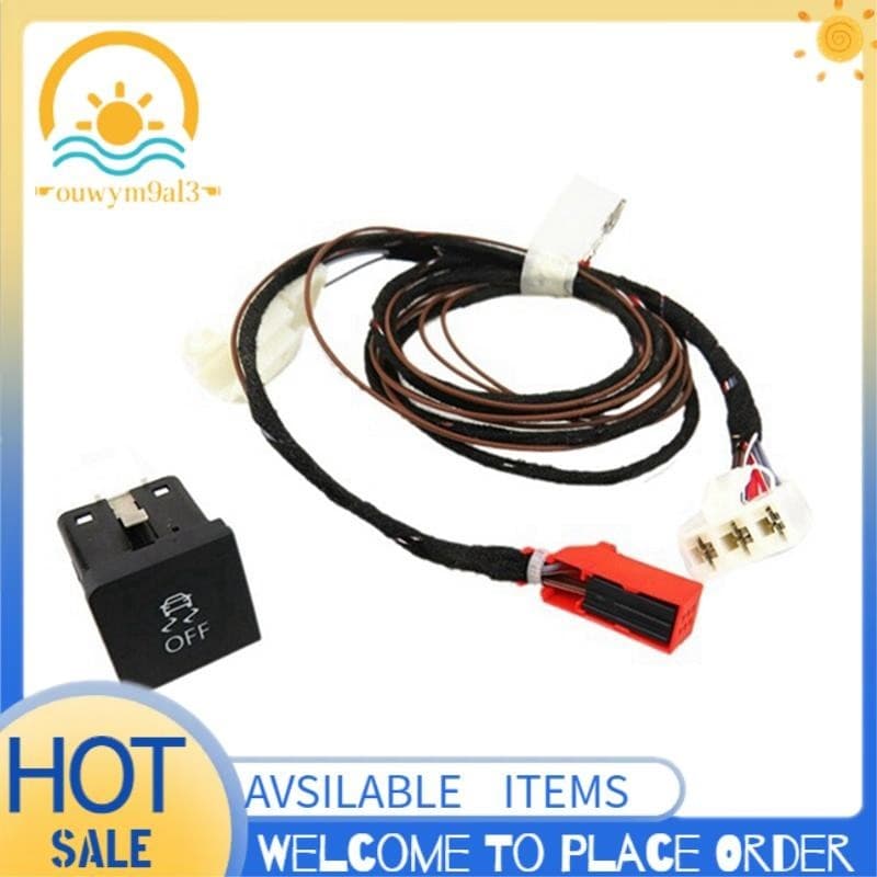 Controle De Tração Do Carro Peças De Botão ESP OFF ASR Com Plugue De Arnês De Interruptor Para Zong Golf MK6 Jetta 5 1KD927117