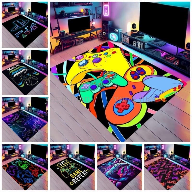 Novo Tapete De console De Jogos , Controlador visual 3D , Chão , Decoração De Sala Esportiva Pés Pode Ser Personalizado