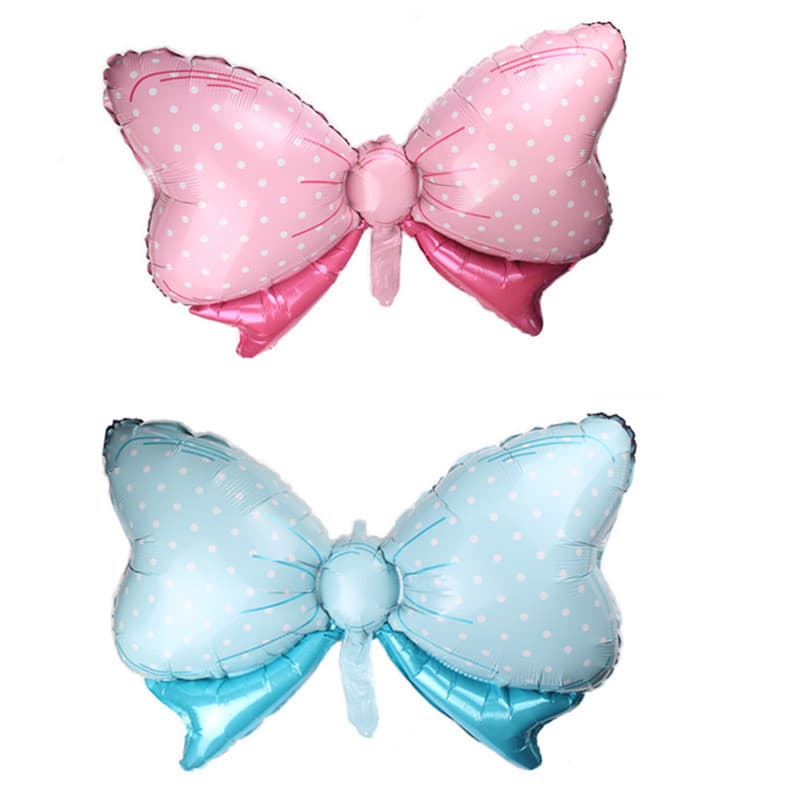 Novo estilo Bowknot filme de alumínio balão dos desenhos animados festa do bebê decoração folha alumínio
