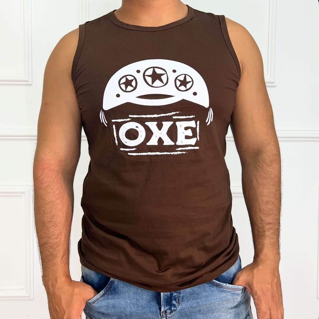 Regata camiseta masculina 100% algodão estampa Oxe nordeste