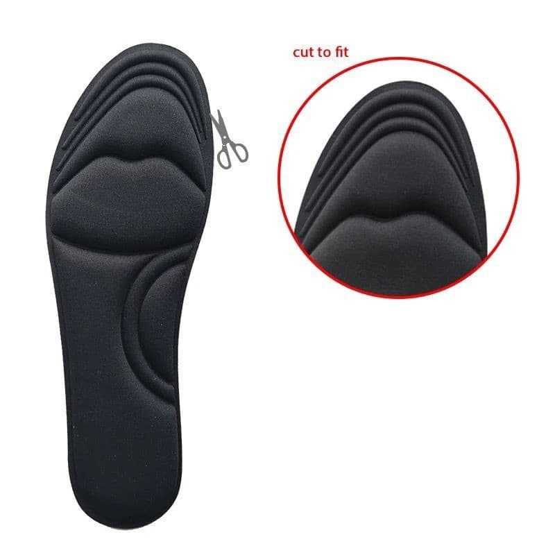 Palmilha Almofada Comfortavel ortopédica respirável sapatos, espuma  memória, palmilhas esportivas 5D unissex esportiva