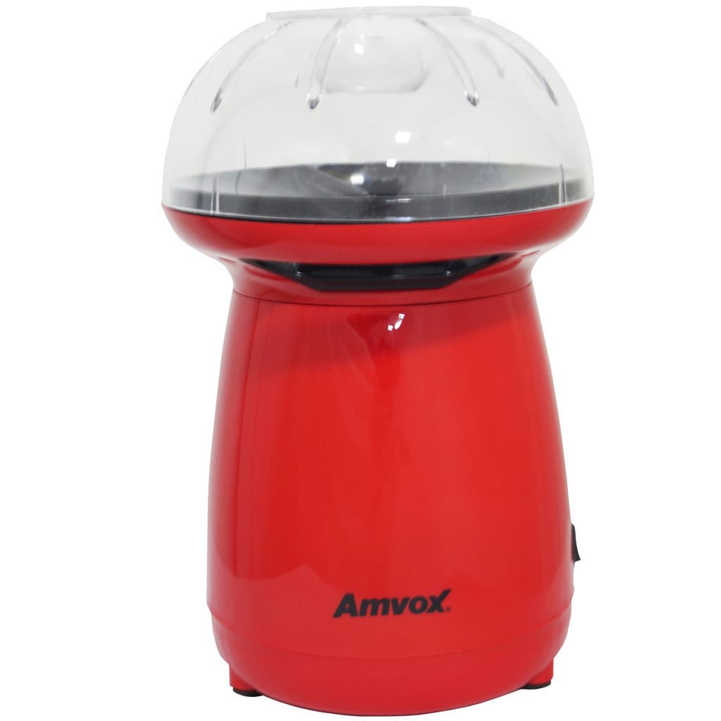 Pipoqueira Elétrica Sem Óleo Ar Natural Quente 1200W Derrete Manteiga Medidor Vermelha Amvox APC 027