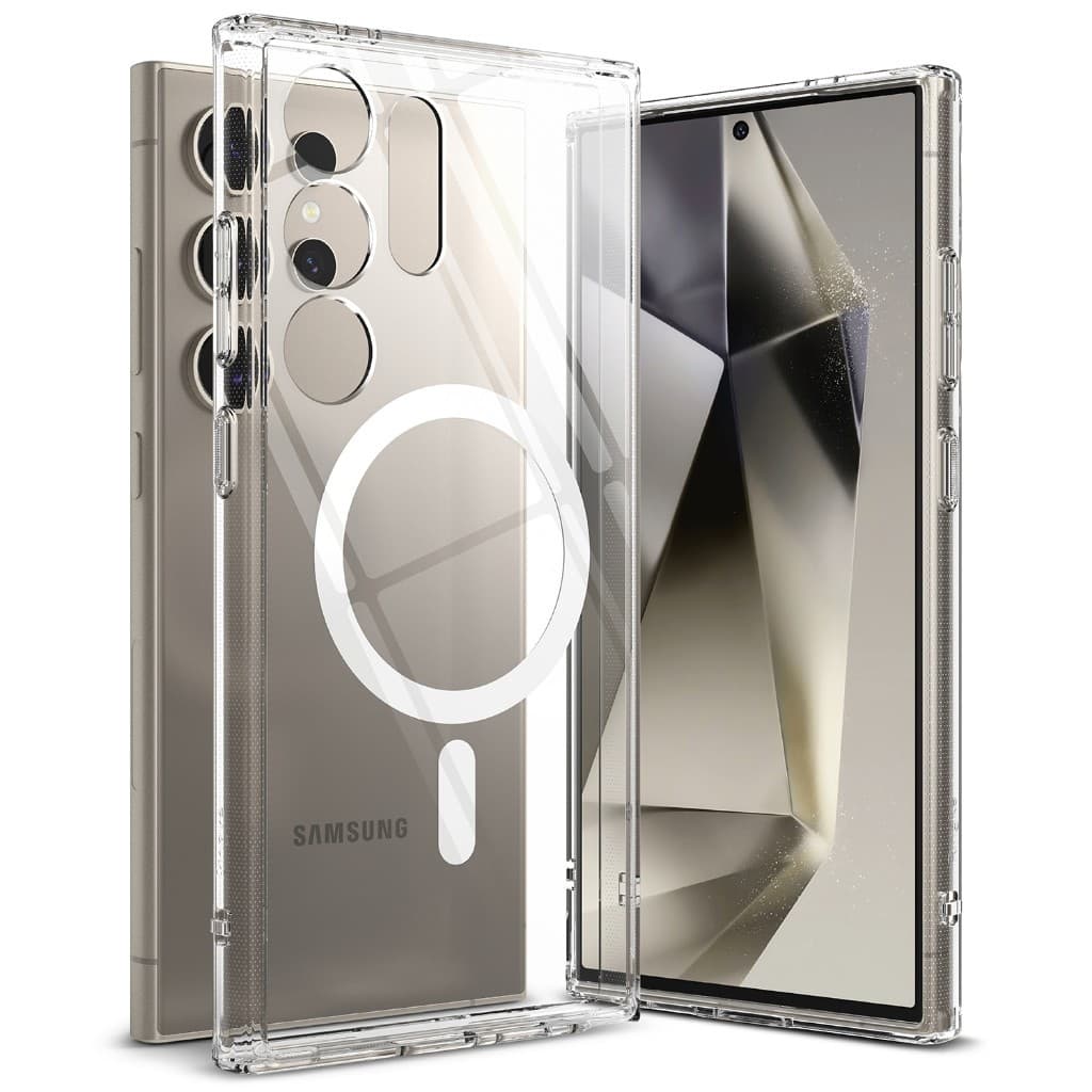 Spigen Samsung Galaxy S24 Ultra S24 Plus 2 Em 1 Caixa De Telefone Magnética Transparente Hybrid/Crystal