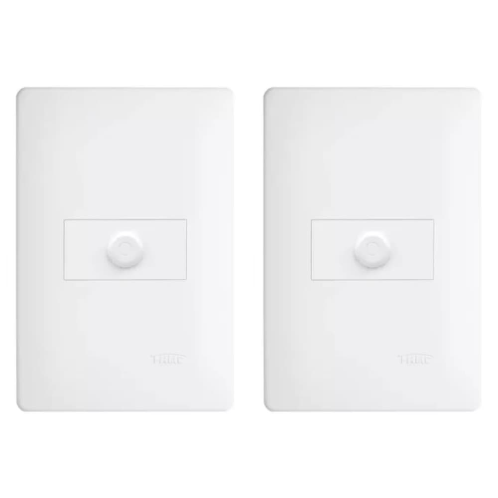 Kit 2 Dimmer Variador Luminosidade Velocidade Habitat Branco