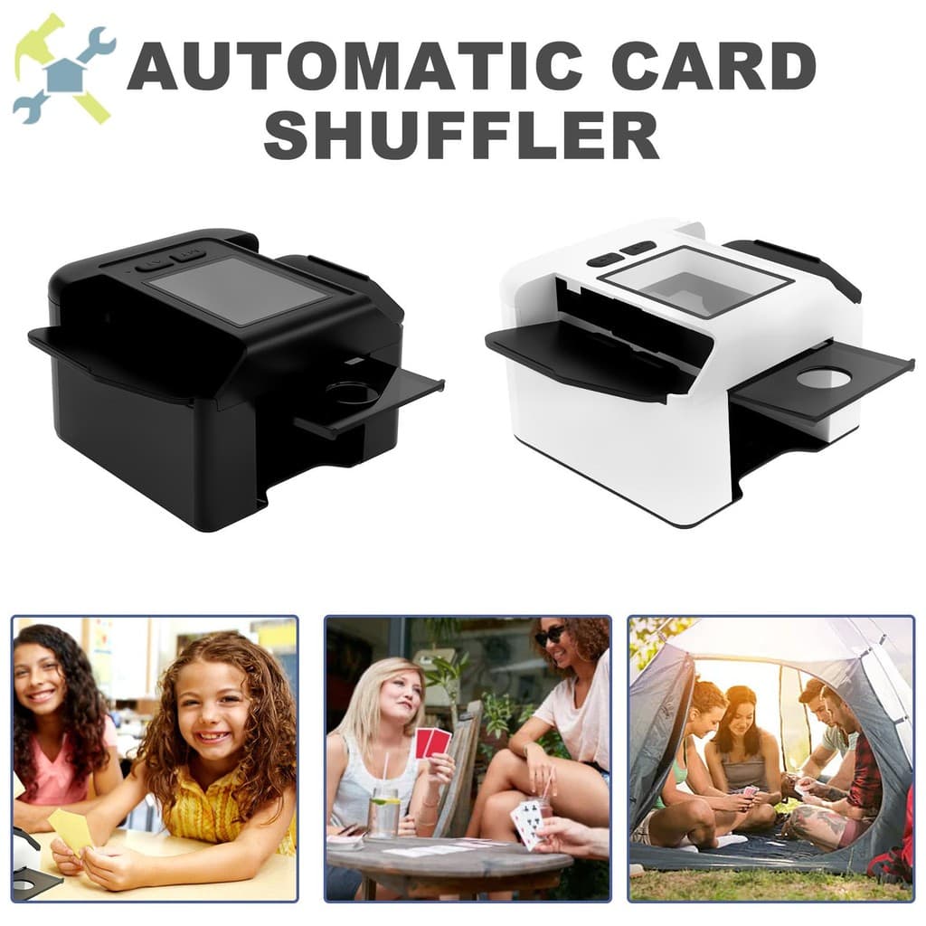 Embaralhador De Cartão Automático Portátil Elétrico Pôquer Recarregável Por USB SHOPCYC4079