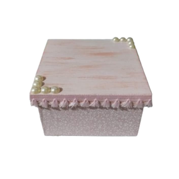 Caixa em Mdf Decorada 12,5x12,5x6