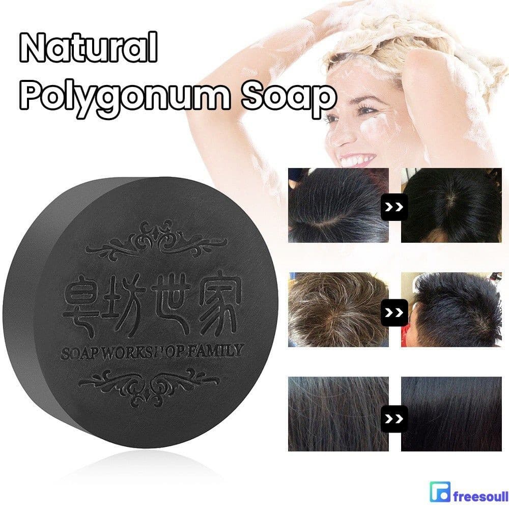 Promover o crescimento do cabelo e evitar a perda de cabelo Sabão Polygonum Multiflorum Shampoo Sabão Essência Freesoull