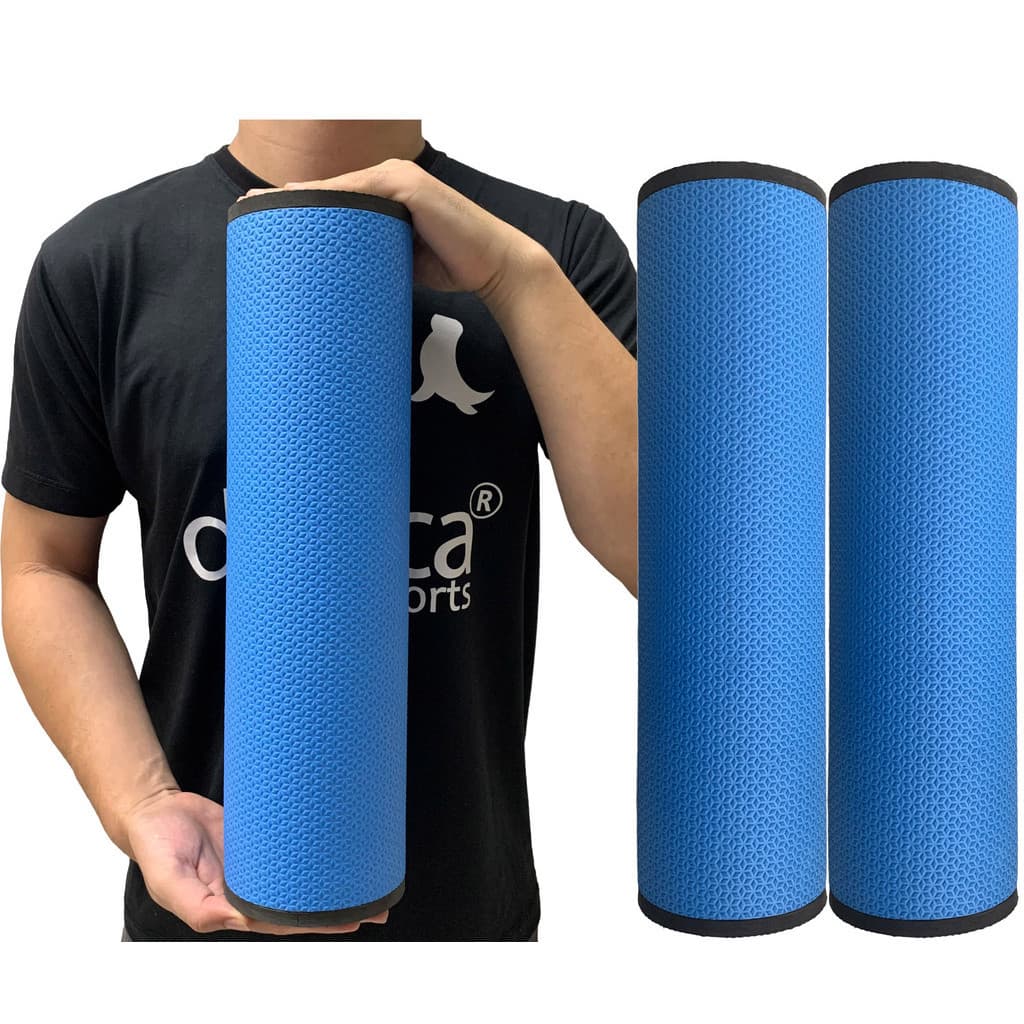 Kit 2 Rolos de Massagem Liberação Miofascial 45x12cm DF1077 Azul Royal Dafoca Sports