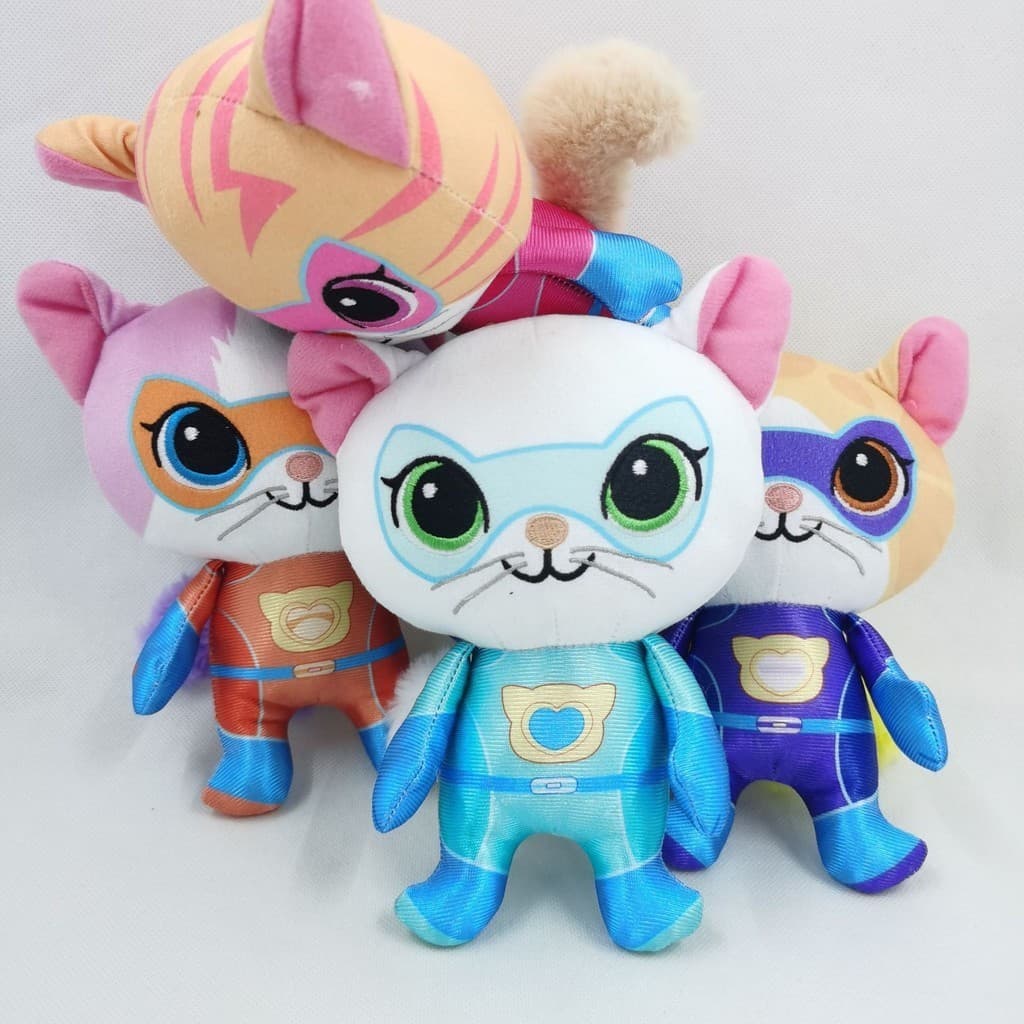 Super gatinhos pelúcia boneca miúdos presentes Superkitties brinquedos bonecas recheadas
